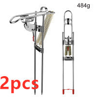Fishing Rod Holder Spring Automatic Full Stainless Steel Adjustable Sensitivity.