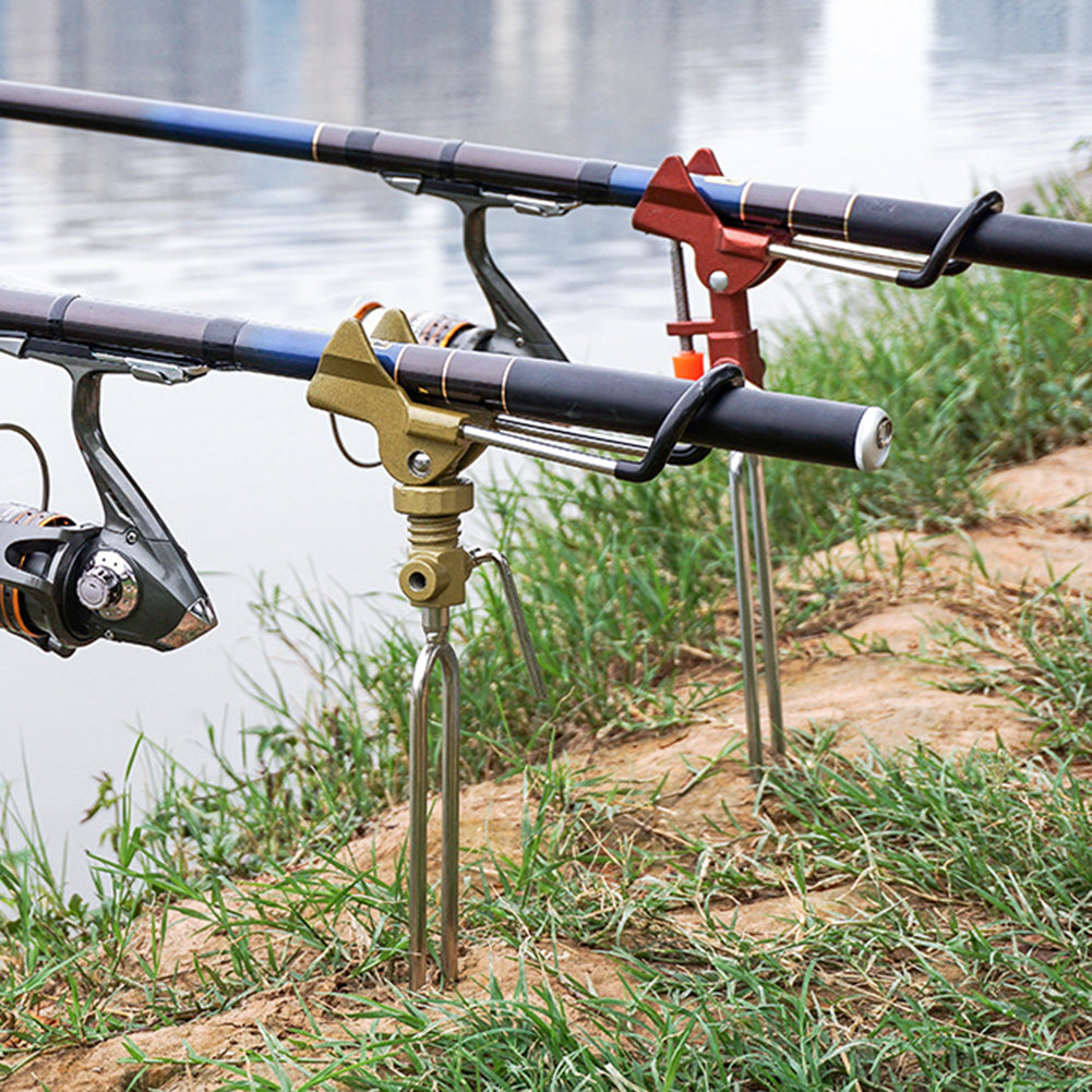 Fishing Rod Holder Spring Automatic Full Stainless Steel Adjustable Sensitivity.