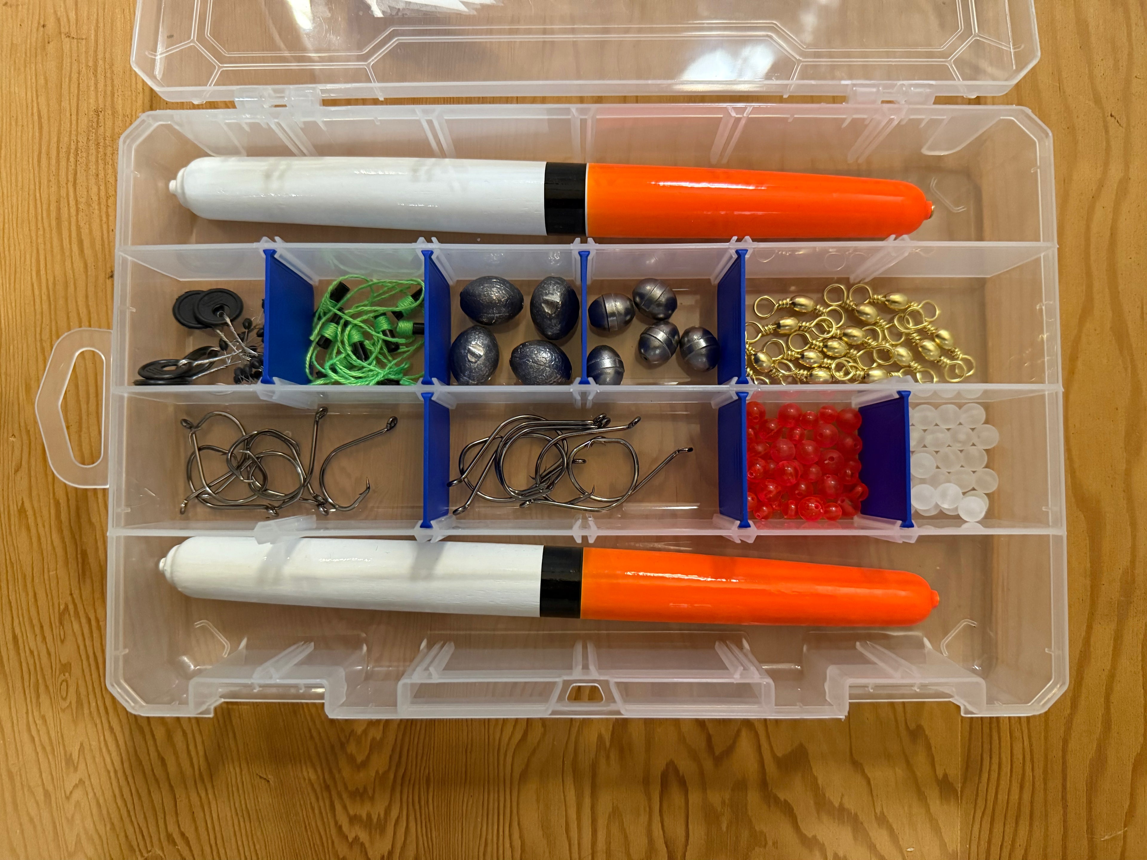 Hooked Outdoors Easy Rig Pay Lake Catfish Kit – Bank Fishing Setup (Includes 2 Catfish Bobbers)