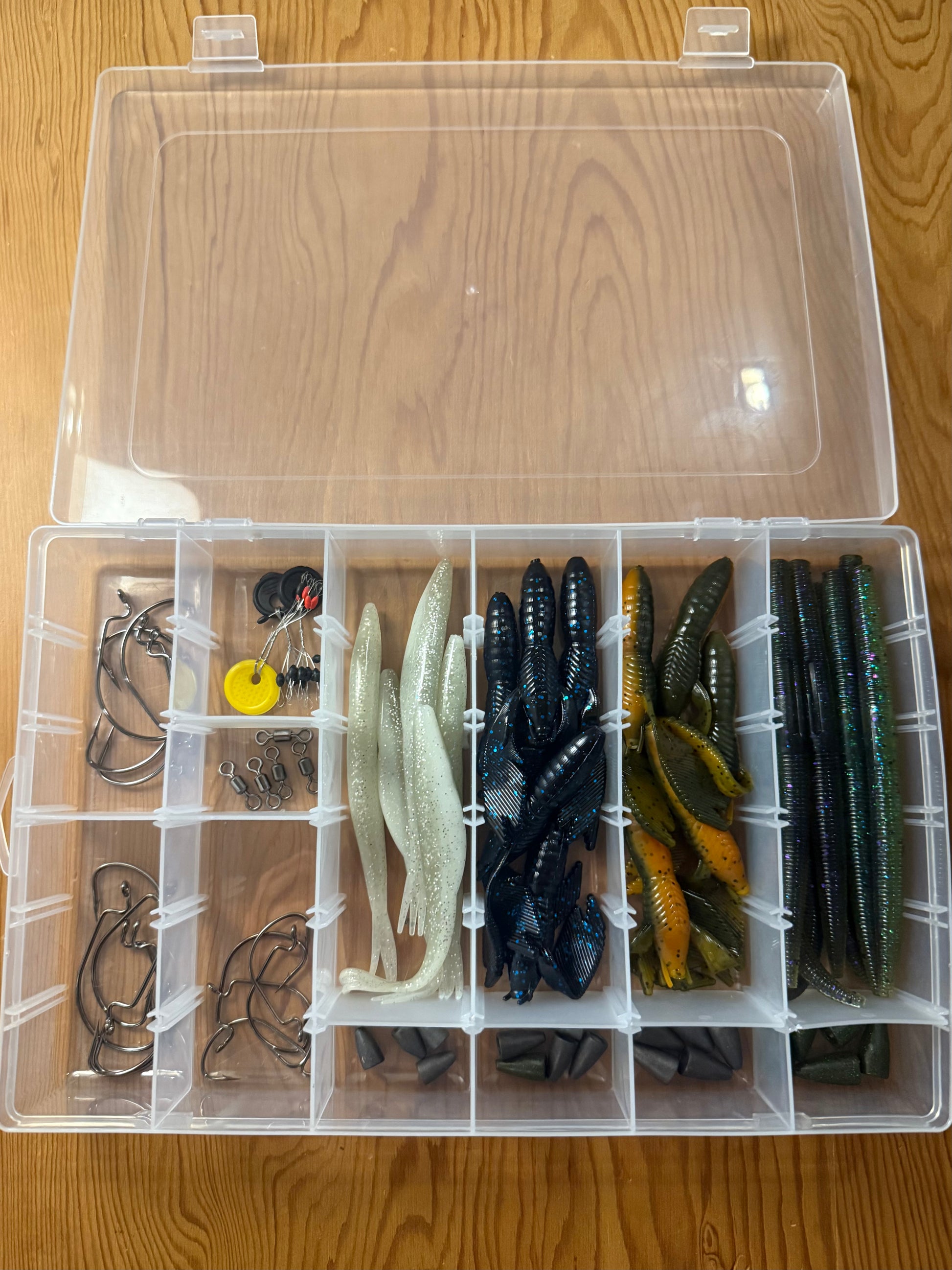 Hooked Outdoors Supply Pro Bass Texas Rig Kit – Soft Plastic Setup – Hooked Outdoors Supply